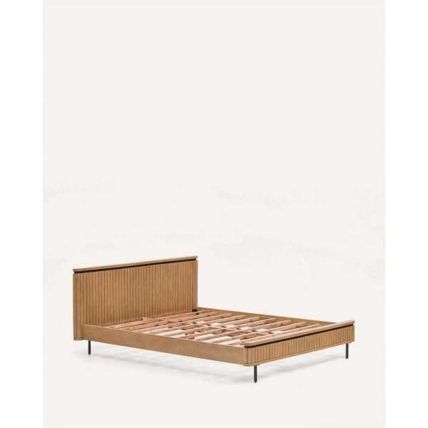 LICIA BED 160 X 200 CM MANGO WOOD AND...