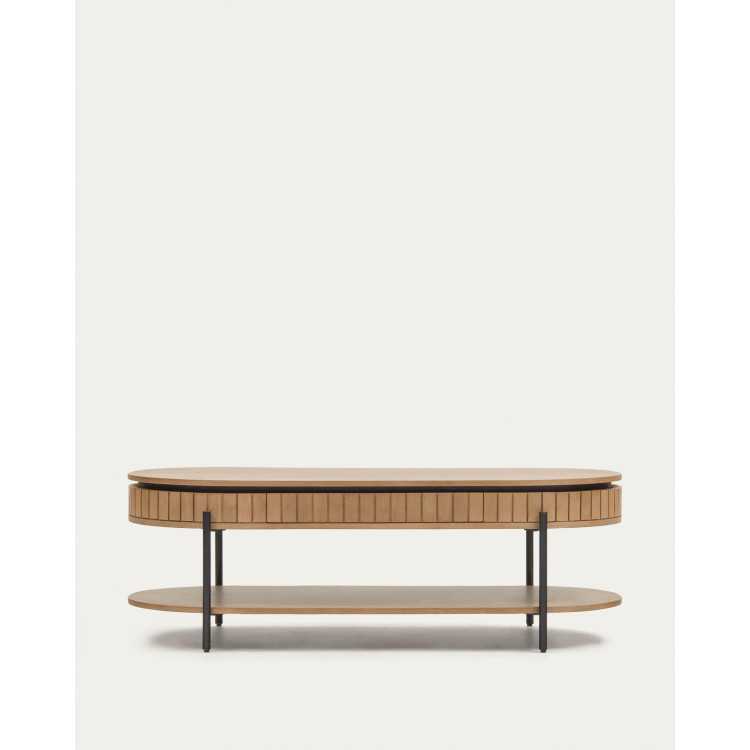 MESA DE CENTRO DE MADEIRA DE MANGO MACIÇA LICIA