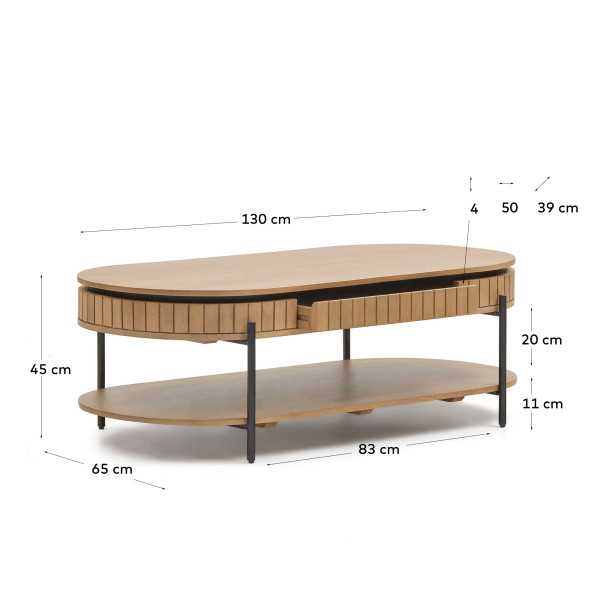 MESA DE CENTRO DE MADEIRA DE MANGO...