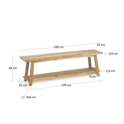 BANC SAFARA BOIS MASSIF DE... 2