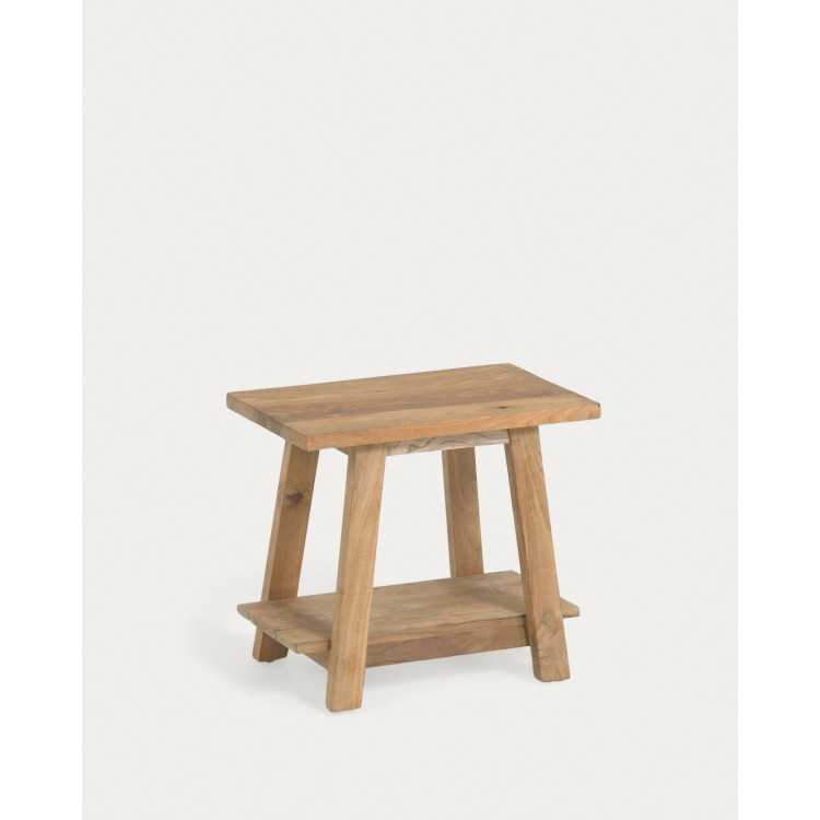 REPOSE-PIEDS SAFARA 50 x 32 CM BOIS MASSIF DE TEK RECYCLE