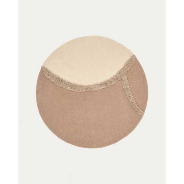 DAIANNA ROUND CARPET Ø 120 CM BROWN...
