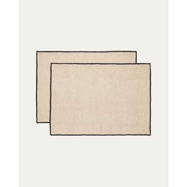 SET OF 2 MIRNA PLACEMATS IN COLORED...