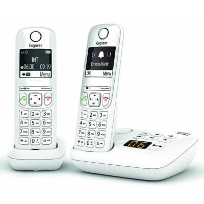 TELEPHONES SANS FIL AS690A DUO SANS REPONDEUR BLANC