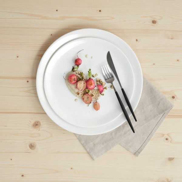 ASSIETTE PLATE A TABLE 26.5 CM BLANC
