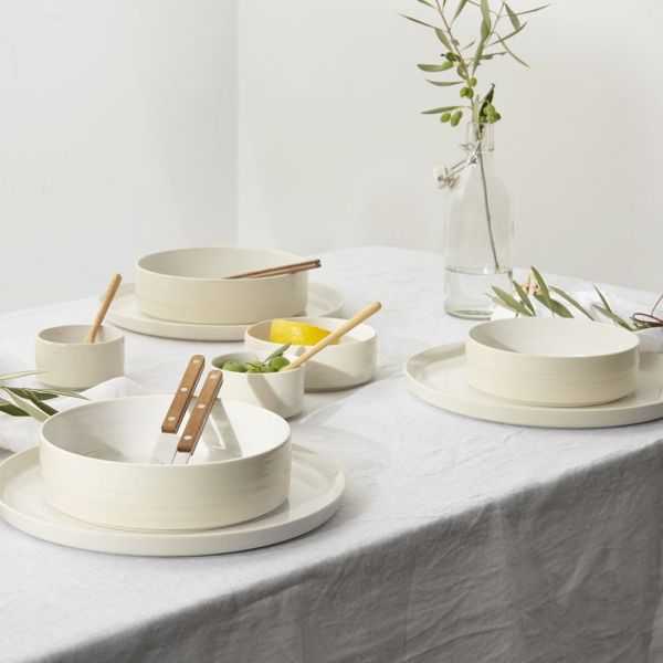 PASTA PLATE 19 CM SPARKLING WHITE