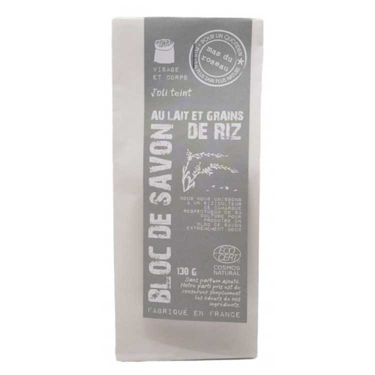 BLOCO DE SABÃO DE GRÃOS DE LEITE E ARROZ