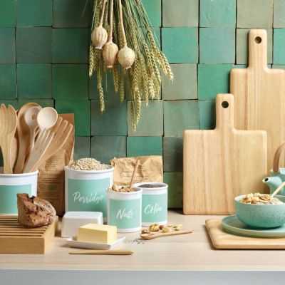 NATURAL WOOD SALAD SERVER 2