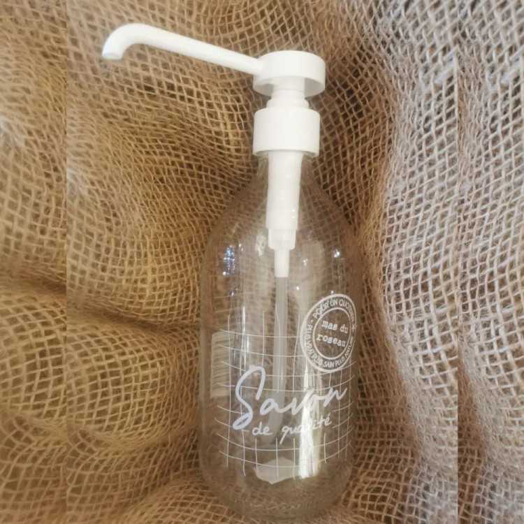 GARRAFA VIDRO FOSCO 500ML