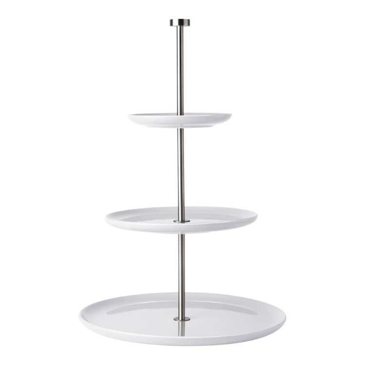 ROUND CABINET 3 SHELVES Ø15/ 22/ 30 CM WHITE PORCELAIN
