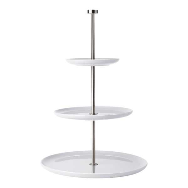 ROUND CABINET 3 SHELVES Ø15/ 22/ 30 CM WHITE PORCELAIN
