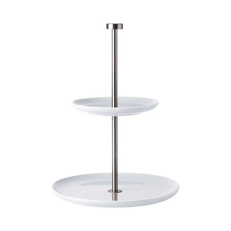 ARMÁRIO REDONDO 2 PRATELEIRAS Ø15/ 22 CM PORCELANA BRANCA