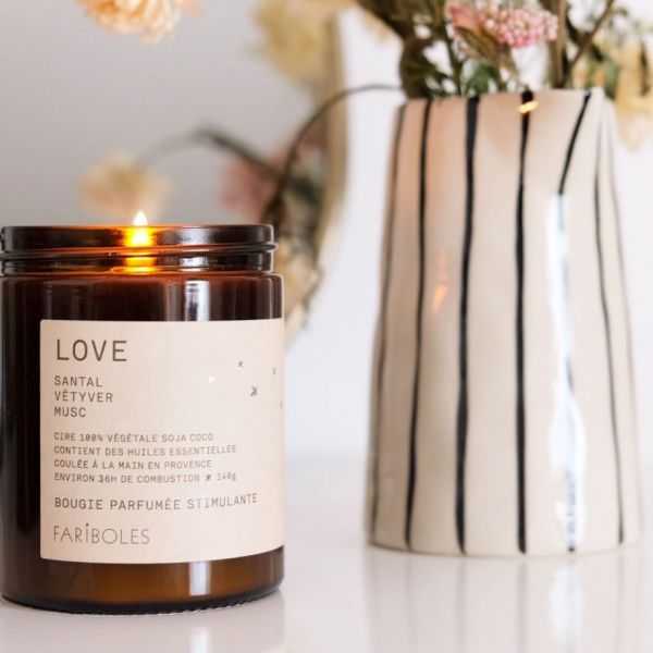 VELA DE CERA SÂNDALO VETIVER MUSK LOVE 400G