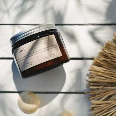 BOUGIE CIRE SANTAL VETIVER MUSCLOVE 400G 2