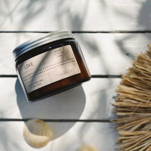 VELA DE CERA SÂNDALO VETIVER MUSK LOVE 400G