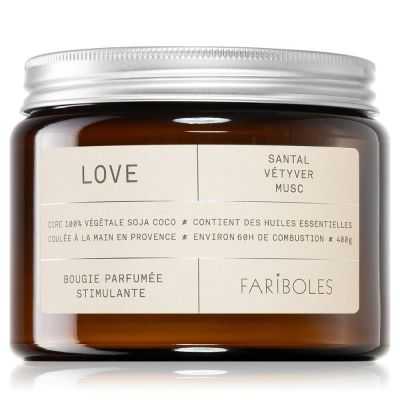 WAX CANDLE SANDALWOOD VETIVER MUSK LOVE 400G