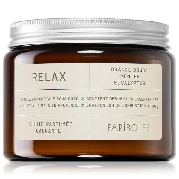 VELA LARANJA DOCE MENTA EUCALIPTO RELAX 400GR