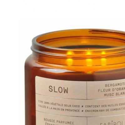 BOUGIE VEGETALE SLOW BERGAMOTE FLEUR ORANGER 400GR 2