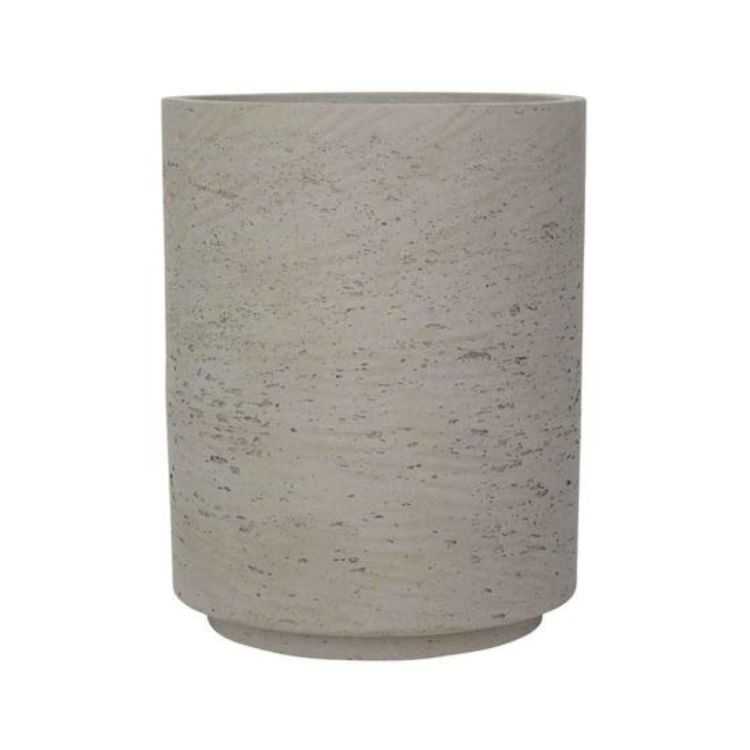 POT DE FLEUR SUZI L BEIGE-GRIS