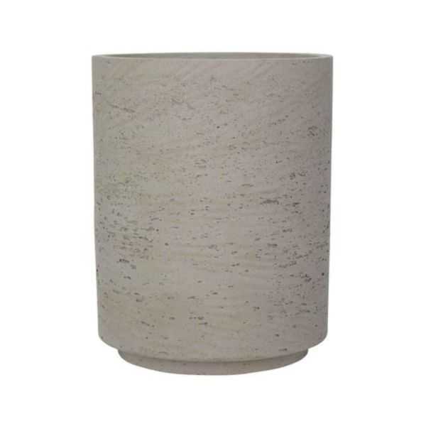POT DE FLEUR SUZI L BEIGE-GRIS
