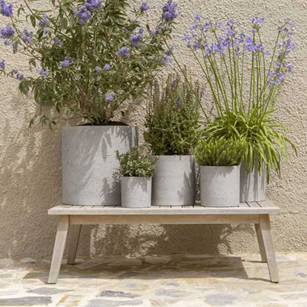 POT DE FLEUR MAX GRIS DELAVE