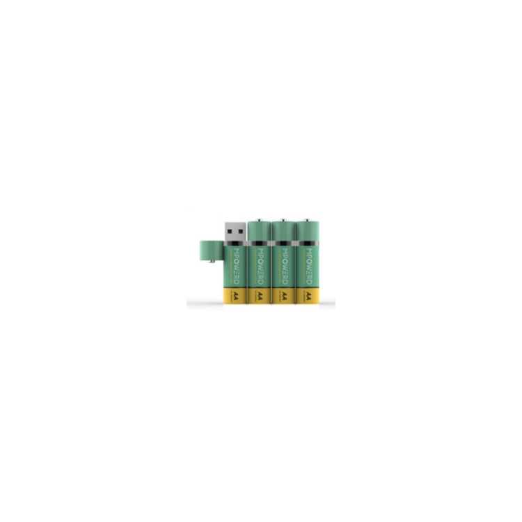 BATTERIES AA VIRI USB RECHARGEABLE X4