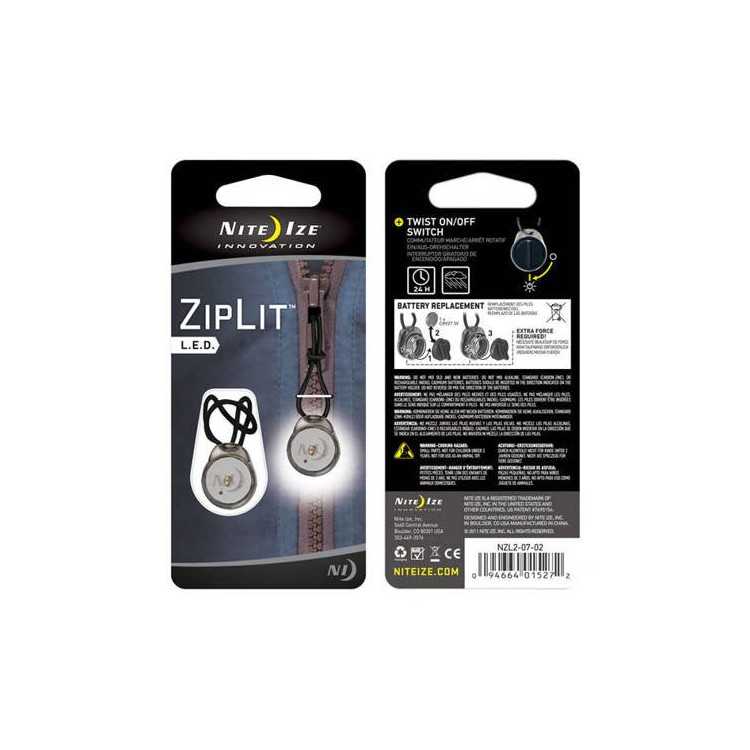 TIRETTE DE FERMETURE ECLAIR A LED ZIPLIT X2