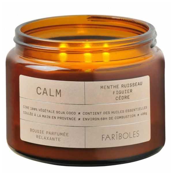 BOUGIE CALM SENTEUR MENTHE FIGUIER CÈDRE 140G
