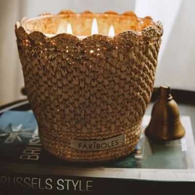BOUGIE RAFFIA SANTAL PALACE 400G 2