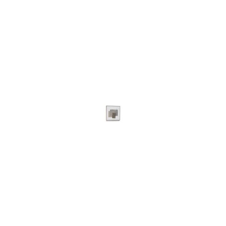 CADRE MABELL BLANC AVCE CARRES MULTICOLORES 42 X 42 CM