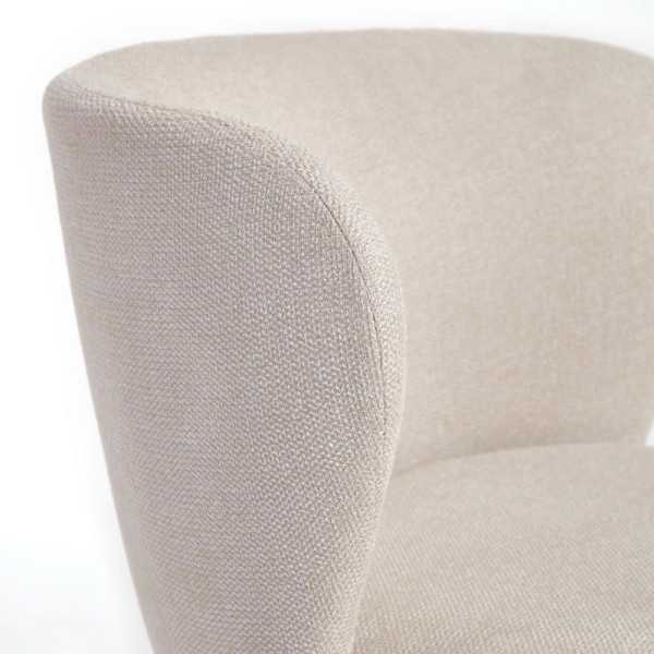 CADEIRA CISELIA EM CENILLE E AÇO PRETO