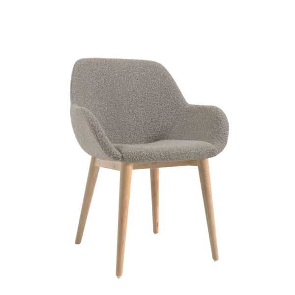 CHAISE KONNA AVEC PIEDS EN BOIS DE FRENE ---- ATTENTION 2 COLIS ----