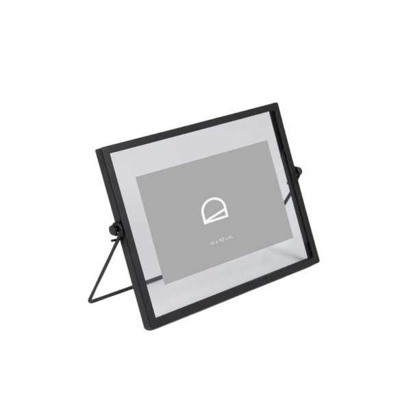MOLDURA FOTOGRAFIA ZORAIDA 17,5 X 23 CM METAL PRETO