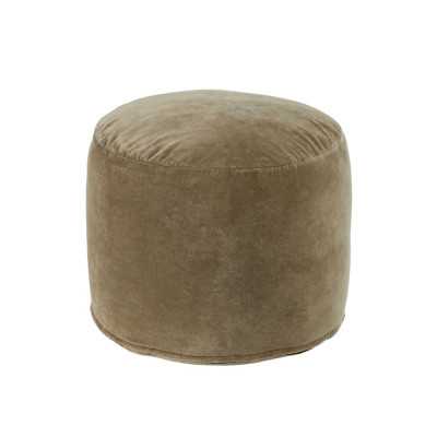 POUF ROND ANGELICA DIAMETRE 45 CM COTON EN VELOURS ROSE 2