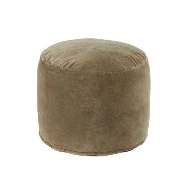 POUF ROND ANGELICA Ø 45 CM COTON EN VELOURS ROSE