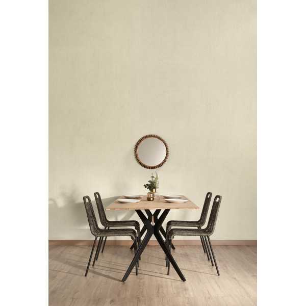 CHAISE LAMBTON EN CORDE MARRON ET...