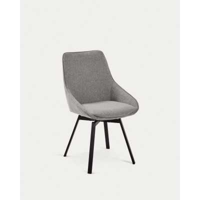 CHAISE PIVOTANTE JENNA GRIS...