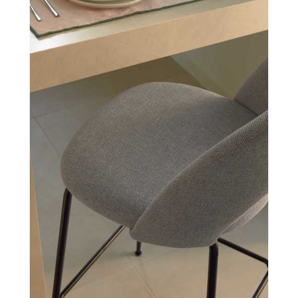 TABOURET MAHALIA GRIS CLAIR HAUTEUR...
