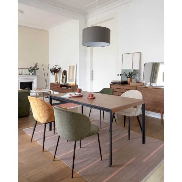 MAEL CHAIR IN BEIGE CHENILLE AND...
