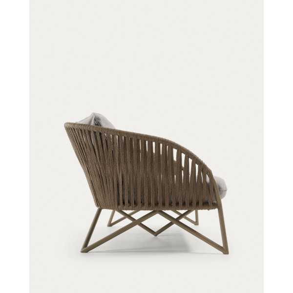 BRANZIE 3-SEATER SOFA IN BROWN ROPE...