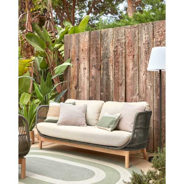CATALINA 3-SEAT SOFA IN GREEN ROPE...