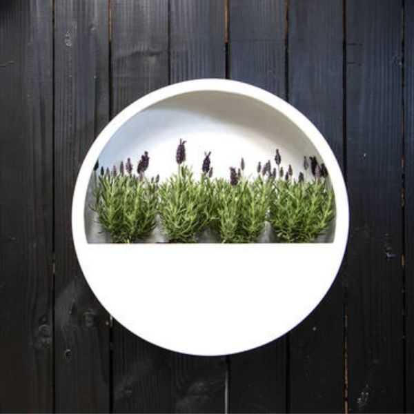 POT DE FLEUR SUSPENDU WALLY M BLANC MATTE