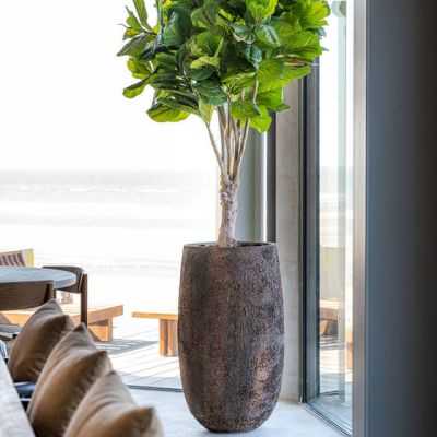 POT DE FLEUR TARB XL MARRON IMPERIAL 2