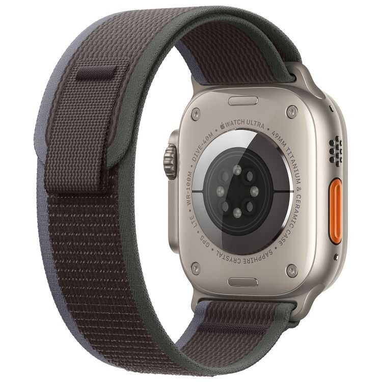 APPLE WATCH ULTRA 2 GPS + CELLULAR BLACK TRAIL LOOP 49MM S/M TITANE