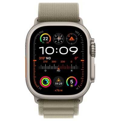 APPLE WATCH ULTRA 2 GPS + CELLULAR 49MM OLIVE ALPINE L LOOP AND TITANIUM 