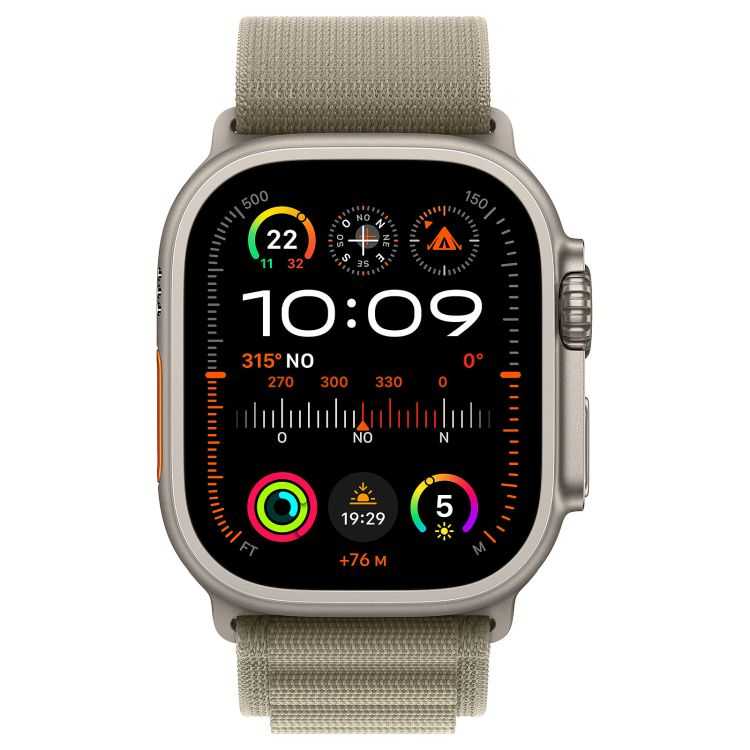 APPLE WATCH ULTRA 2 GPS + CELLULAR 49MM OLIVE ALPINE M LOOP AND TITANIUM 