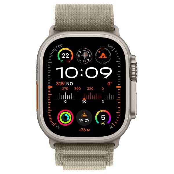 APPLE WATCH ULTRA 2 GPS + CELLULAR 49MM OLIVE ALPINE M LOOP AND TITANIUM 