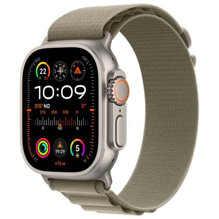 APPLE WATCH ULTRA 2 GPS + CELLULAR 49MM OLIVE ALPINE L LOOP AND TITANIUM 