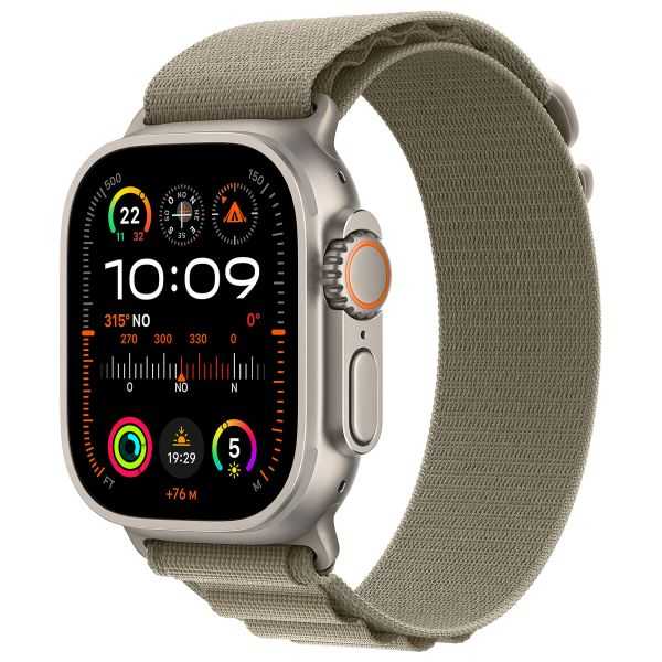 APPLE WATCH ULTRA 2 GPS + CELLULAR 49MM OLIVE ALPINE L LOOP AND TITANIUM 