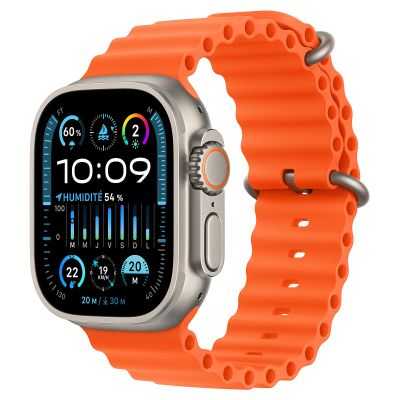 APPLE WATCH ULTRA 2 GPS + CELLULAR, 49MM TITANIUM CASE WITH ORANGE OC 2